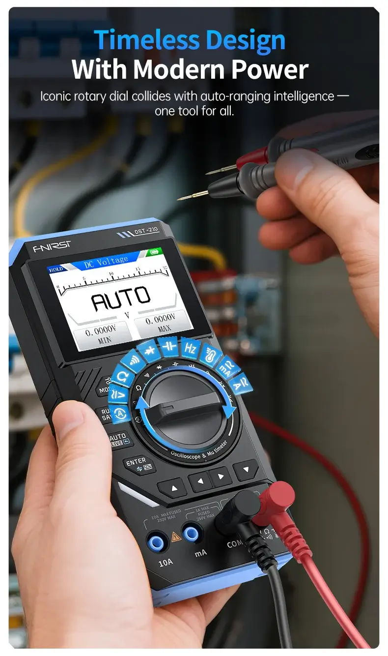 Máy đo hiện sóng FNIRSI® DST-210 Handheld 3-IN-1 Multimeter Oscilloscope Signal Generator