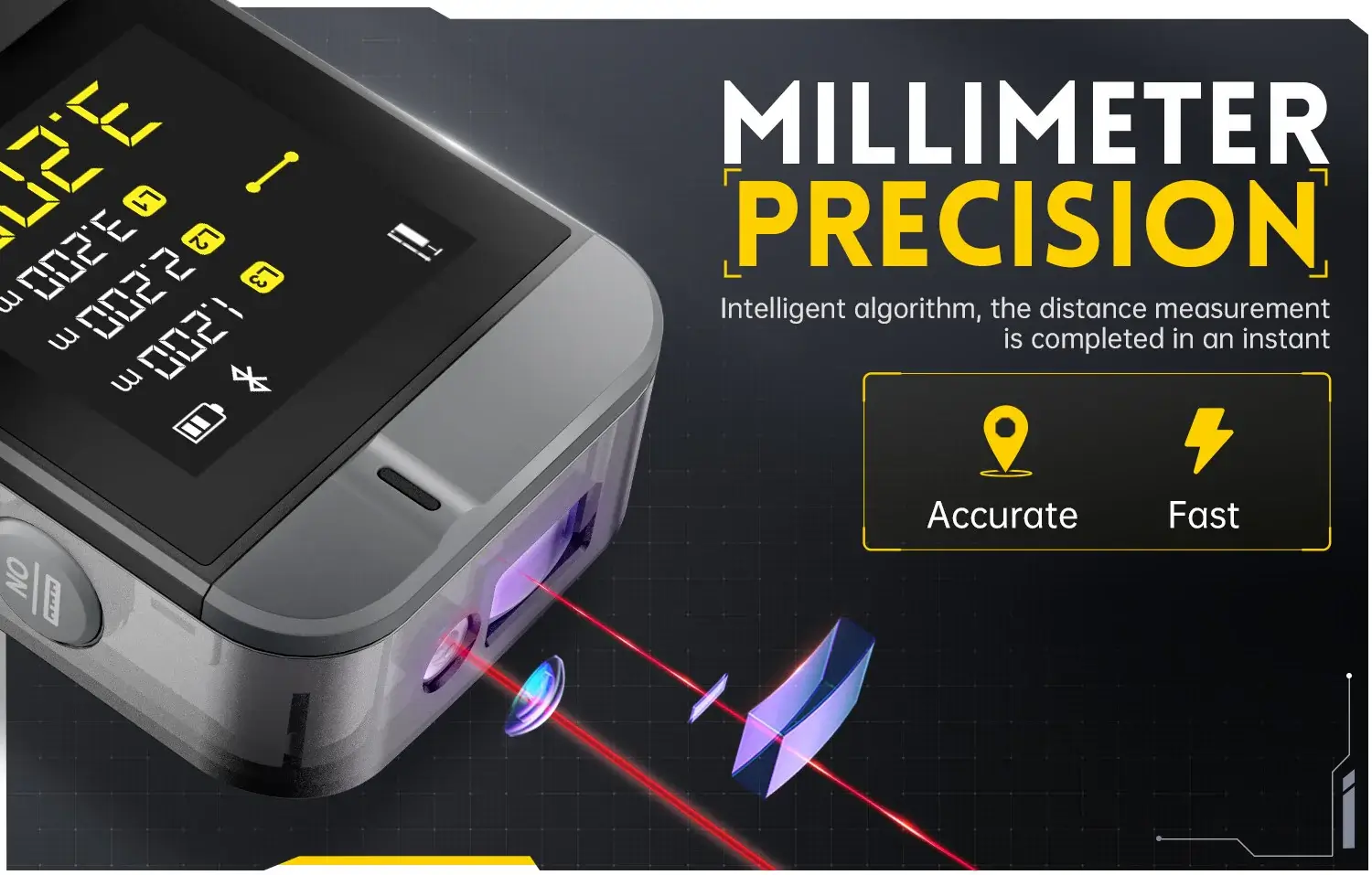 Máy đo khoảng cách FNIRSI® IR40 Smart Laser Rangefinder