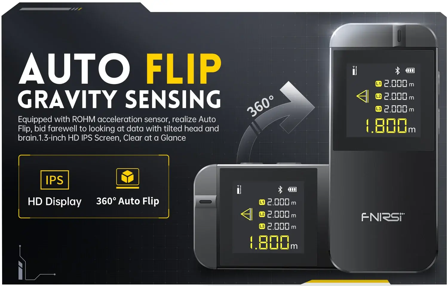 Máy đo khoảng cách FNIRSI® IR40 Smart Laser Rangefinder