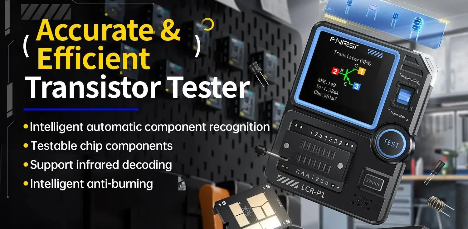 Máy đo linh kiện FNIRSI® LCR-P1 Multifunction LCR Transistor Capacitor Tester