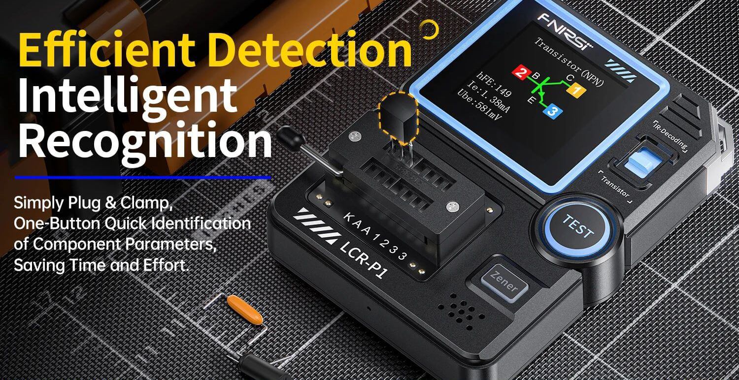 Máy đo linh kiện FNIRSI® LCR-P1 Multifunction LCR Transistor Capacitor Tester