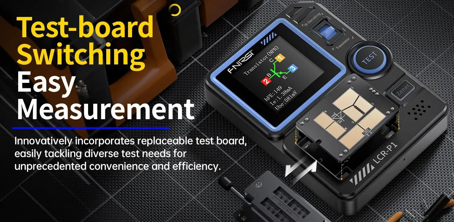 Máy đo linh kiện FNIRSI® LCR-P1 Multifunction LCR Transistor Capacitor Tester