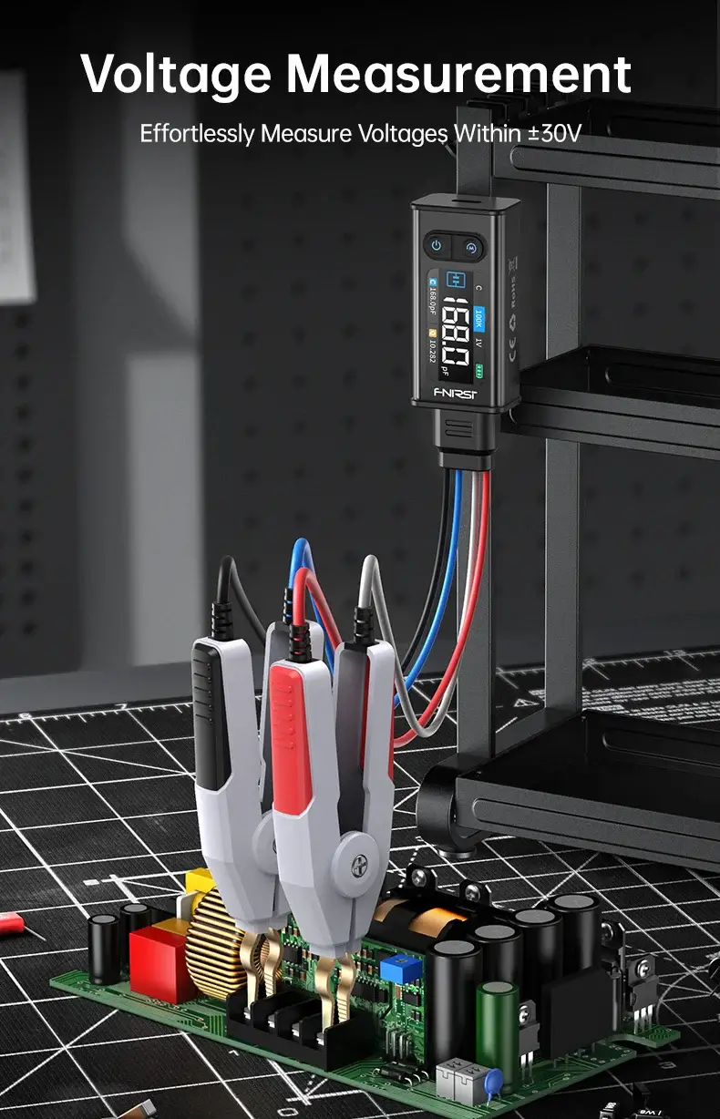 Máy đo linh kiện dán FNIRSI® LCR-ST2 100K LCR ESR Meter 2-in-1 Digital Tweezers Bridge