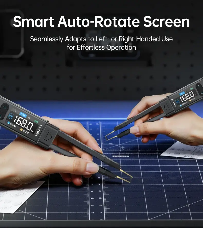 Máy đo linh kiện dán FNIRSI® LCR-ST2 100K LCR ESR Meter 2-in-1 Digital Tweezers Bridge