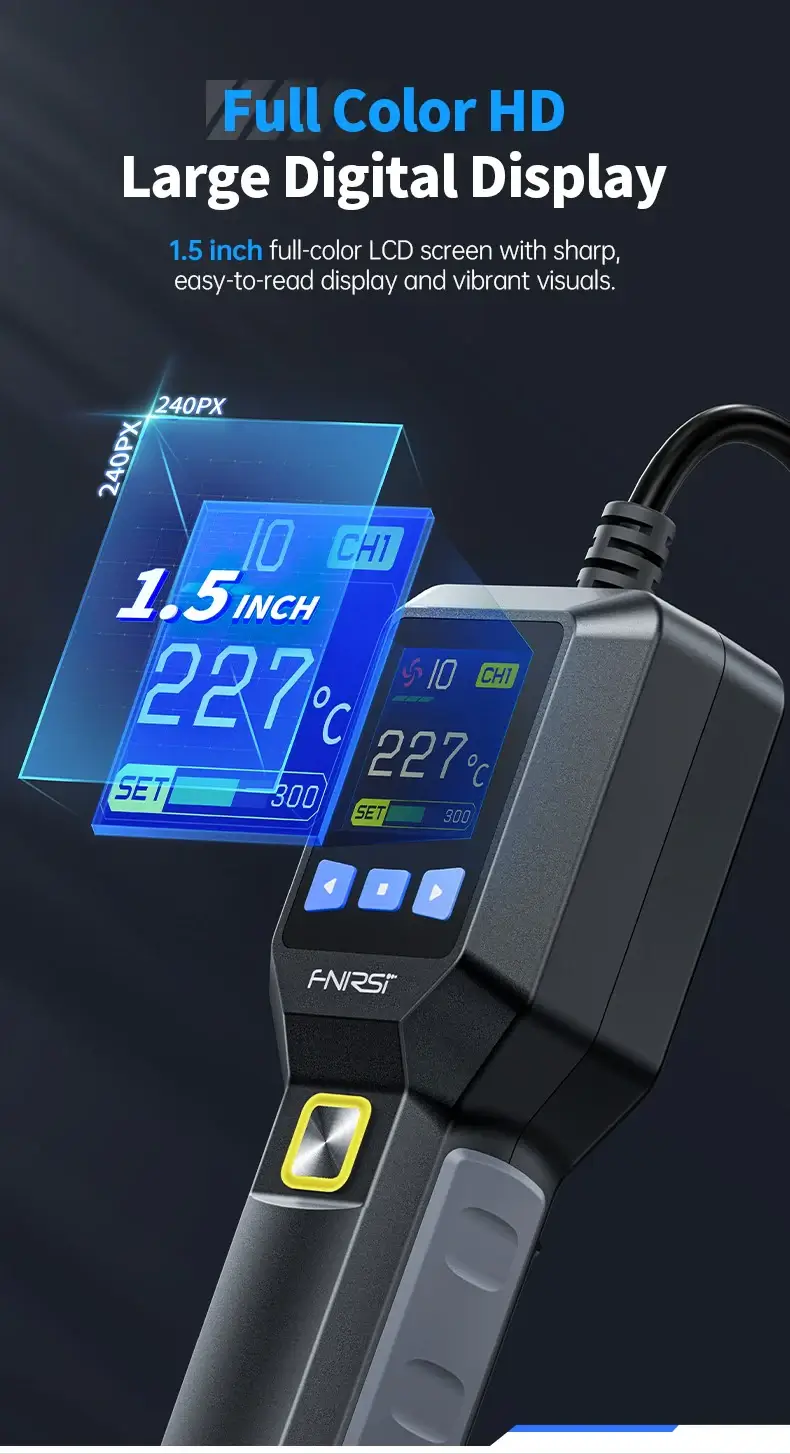 Máy Khò Nhiệt Thông Minh FNIRSI® SAG-55 Pro Intelligent 550W Hot Air Gun