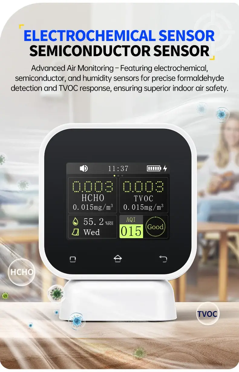 Máy đo chất lượng không khí FNIRSI® SFD-02 4-IN-1 Indoor Air Quality Monitor Touchscreen