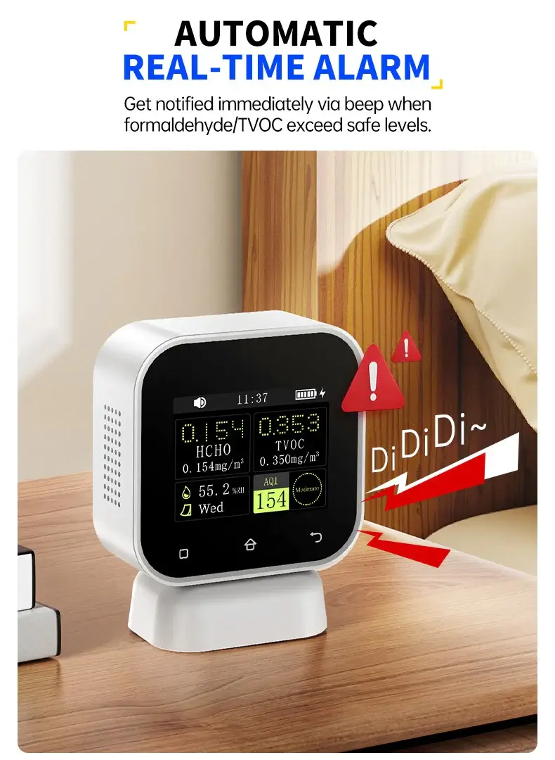 Máy đo chất lượng không khí FNIRSI® SFD-02 4-IN-1 Indoor Air Quality Monitor Touchscreen