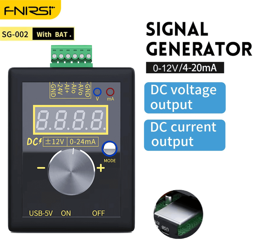 Máy tạo tín hiệu FNIRSI® SG-002 Signal Generator with battery