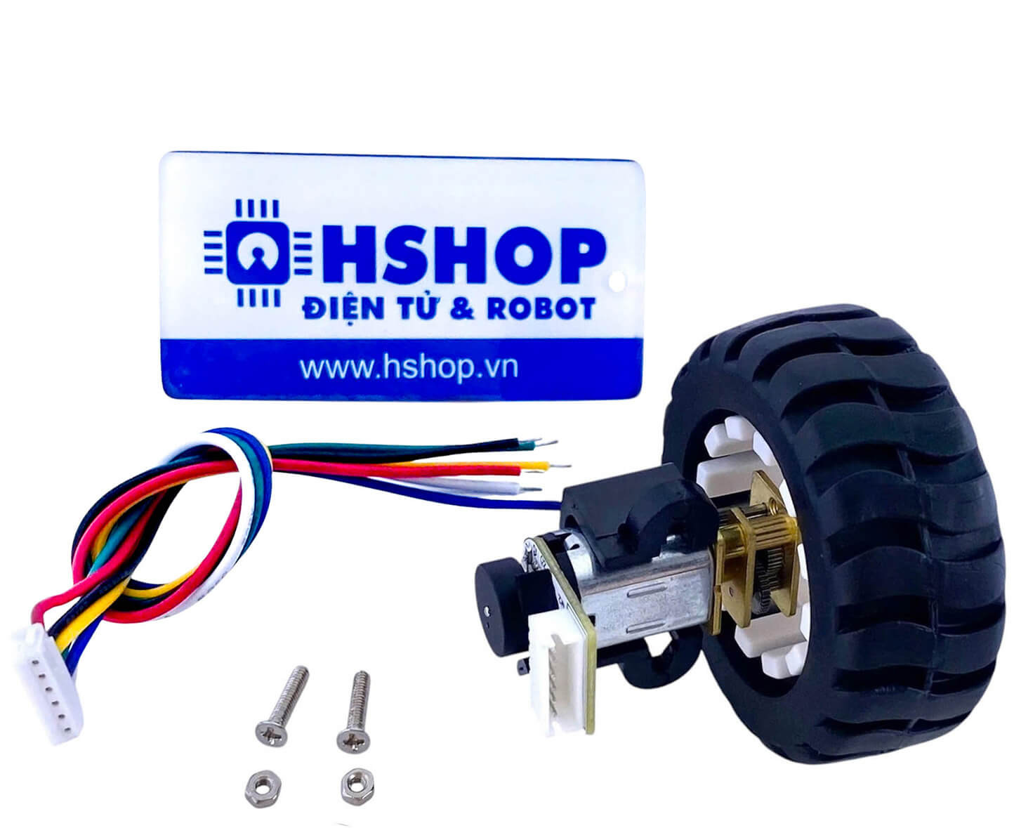Bộ động cơ DC Servo GA12 N20 kèm gá bắt và bánh xe