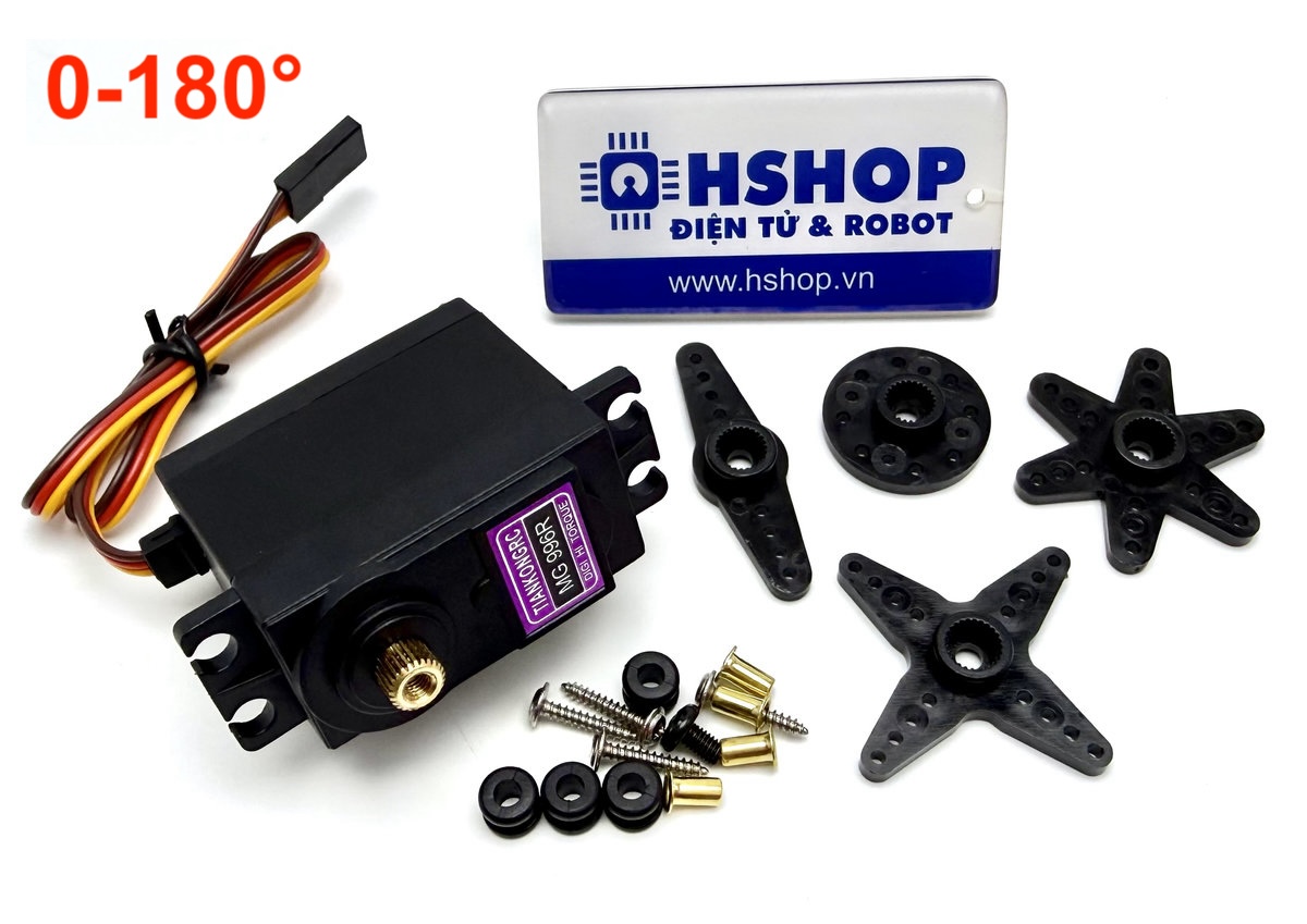 Động cơ RC Servo MG996R 0-180° (loại tốt)