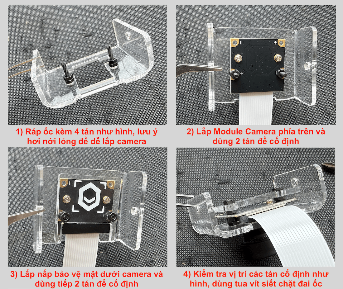 Giá đỡ Mica Camera Raspberry Pi / Waveshare IMX219