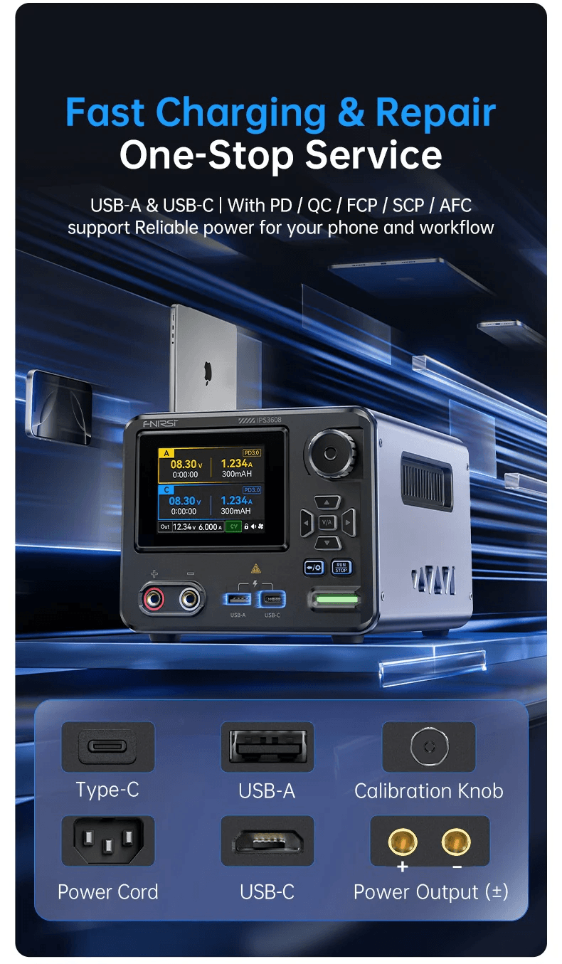 Bộ nguồn FNIRSI® IPS3608 AC-DC Intelligent Digital Control Power Supply