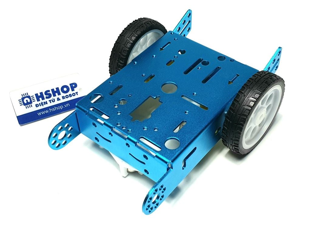 Khung xe robot nhôm 2WD A30 Metal Robot Chassis