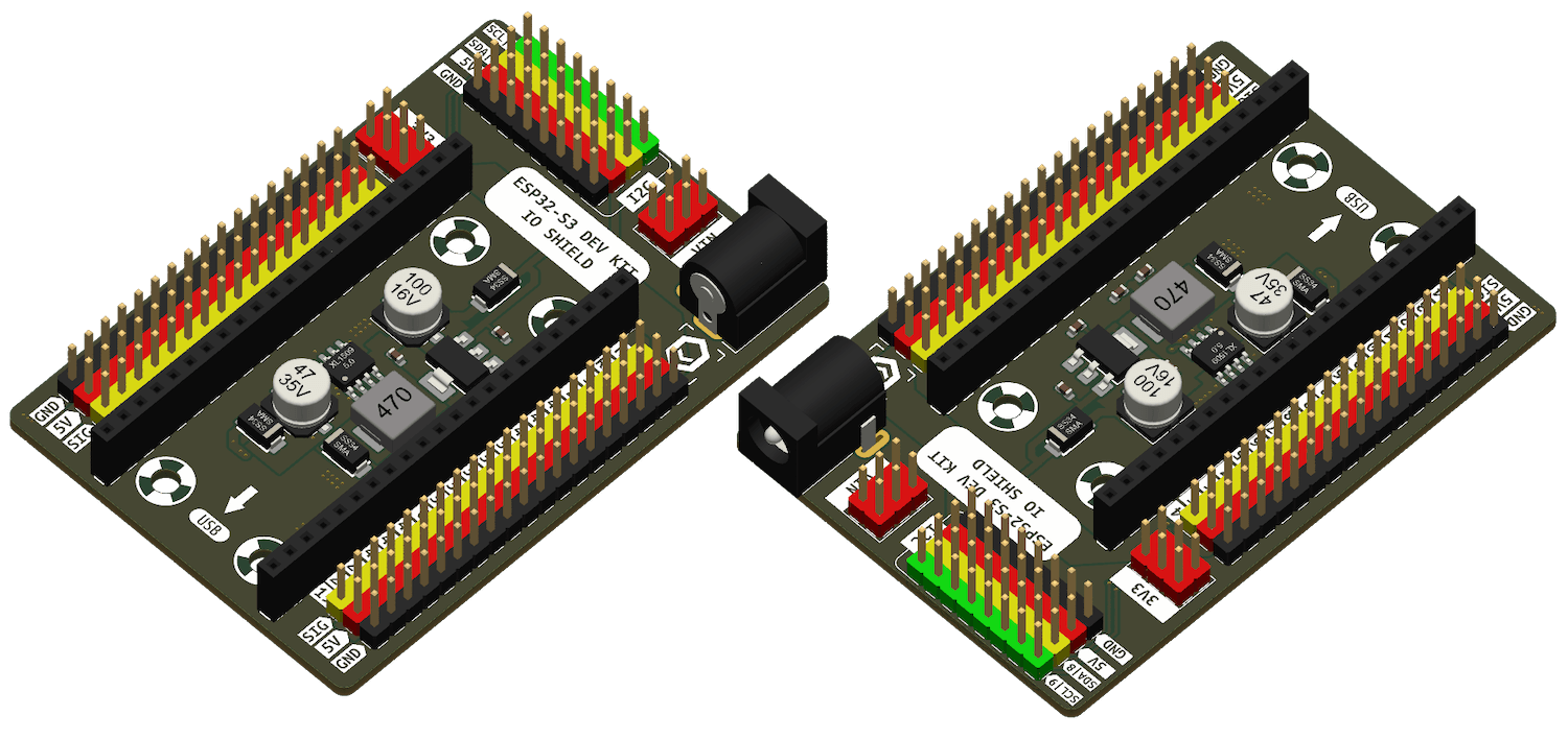 Mạch đế kết nối MKE-B01 ESP32-S3 DK IO Shield