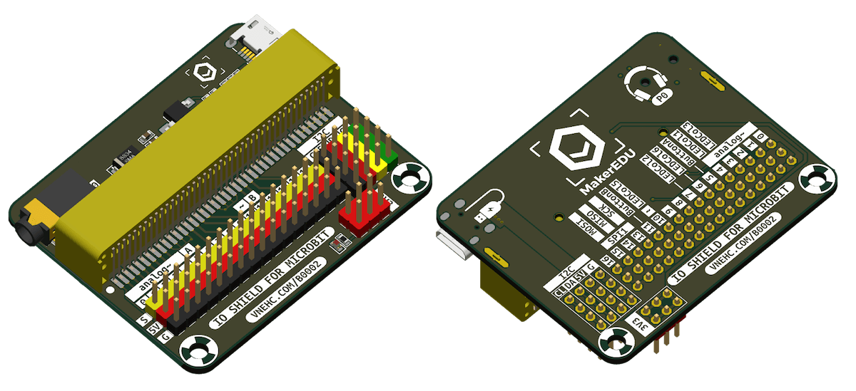 Mạch đế kết nối MKE-B02 IO Shield For Microbit