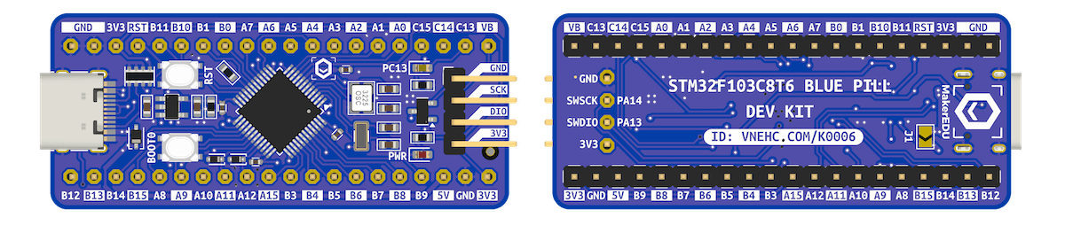 Mạch phát triển MKE-K06 STM32F103C8T6 Blue Pill Dev Kit