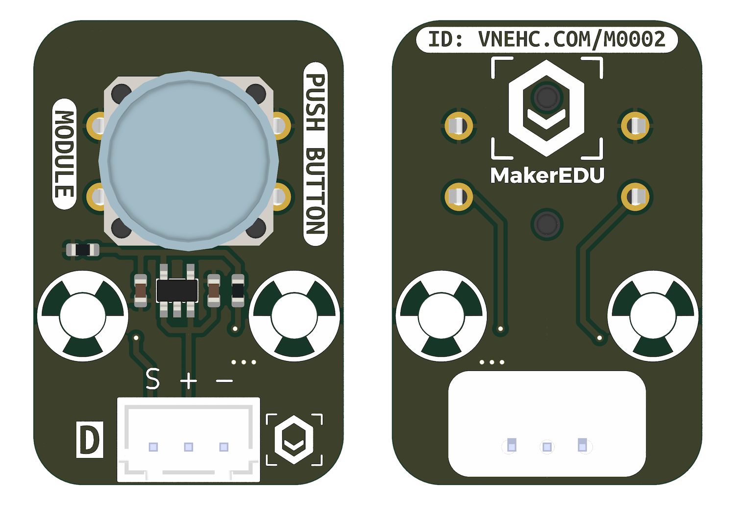 Mạch nút nhấn MKE-M02 Button RGYBW Module