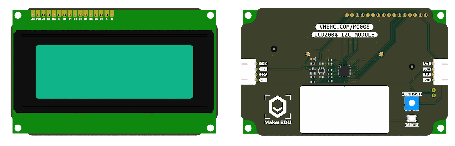 Mạch hiển thị MKE-M08 LCD2004 I2C Module