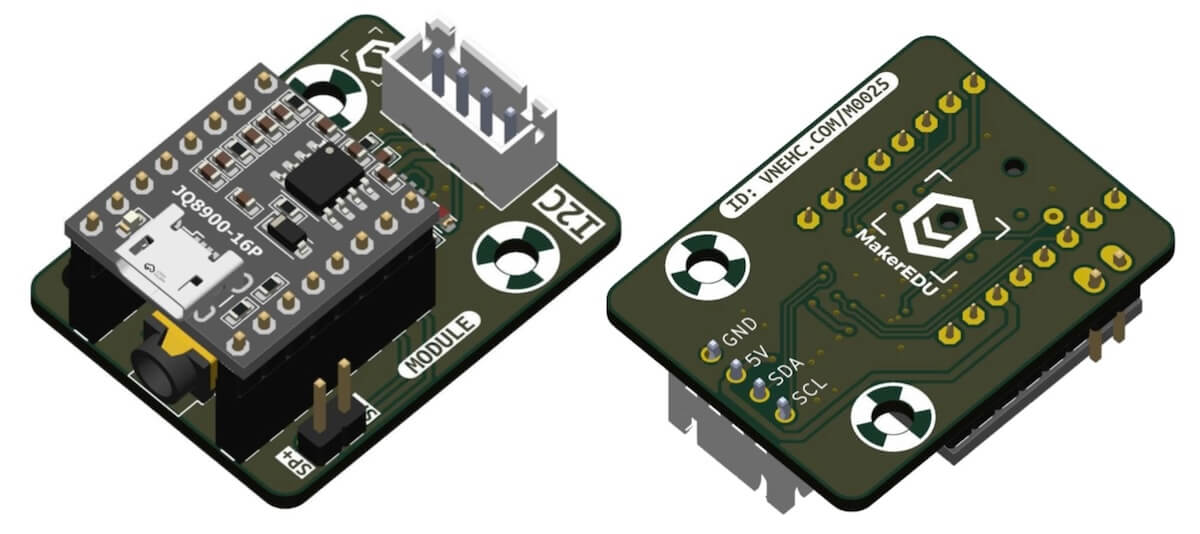 Mạch phát âm thanh MKE-M11 JQ8900 MP3 I2C Module