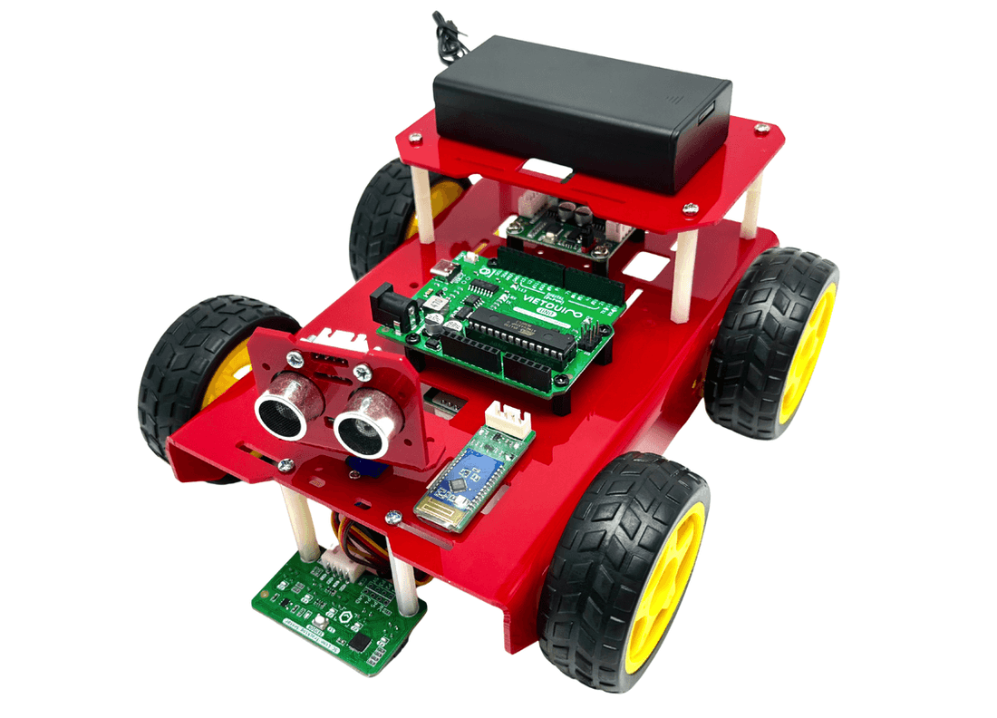 Khung xe MKE-R01 4WD Robot Car Chassis TT Motor