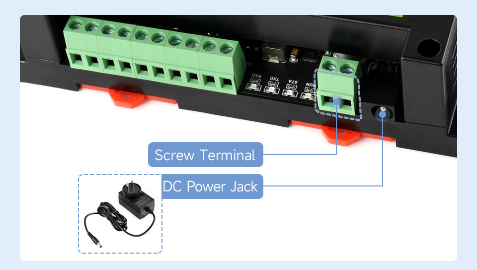 Waveshare Industrial 8-Ch Ethernet Digital Input/Output Module, Modbus RTU / TCP Protocol, Supports PoE Power Supply