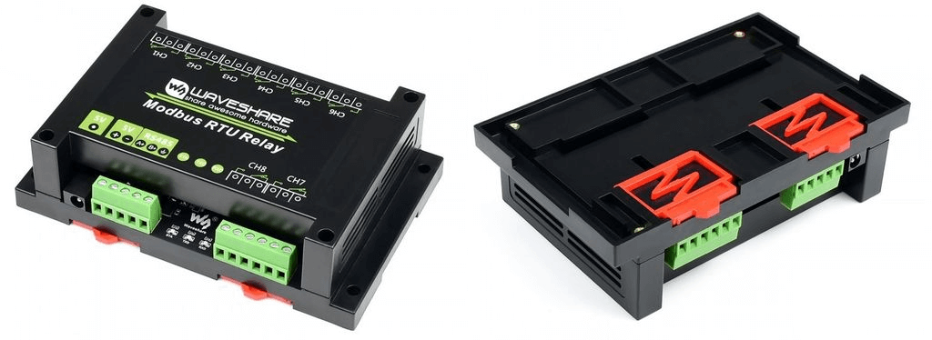 Bộ điều khiển Waveshare Industrial Modbus RTU 8-ch Relay Module, RS485 Bus, Multi Protection