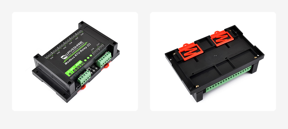Waveshare Modbus RTU 8-ch Latching Relay Module (C) with RS485 Interface, Multi Isolation Protection Circuits