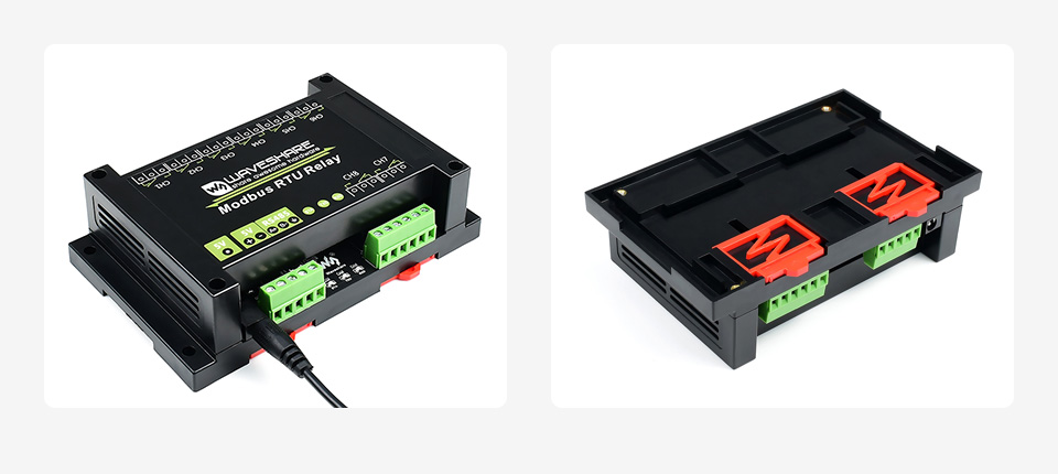 Waveshare Industrial Modbus RTU 8-ch Relay Module with RS485 Interface, Multi Isolation Protection Circuits, 5V Power Supply
