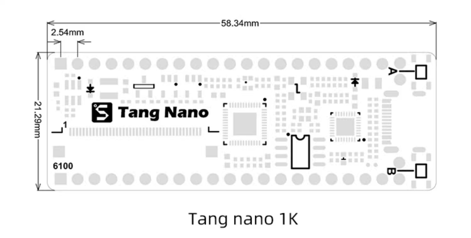 Sipeed Tang Nano 1K Gowin GW1NZ-LV1 FPGA Development Board