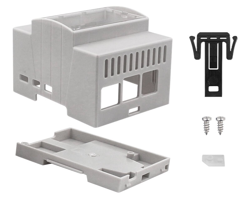 Vỏ bảo vệ bằng nhựa ABS DIN Rail Case for Raspberry Pi 5