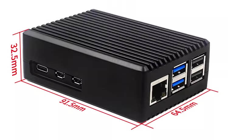 Vỏ bảo vệ nhôm kèm quạt Aluminum Case with PWM Fan for Raspberry Pi 5