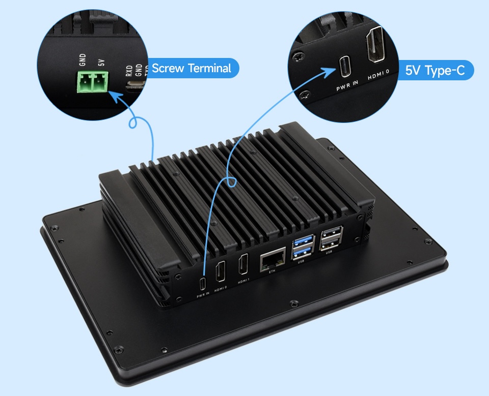 Màn hình công nghiệp Waveshare 10.1 inch Industrial HMI Touch Display For Raspberry Pi