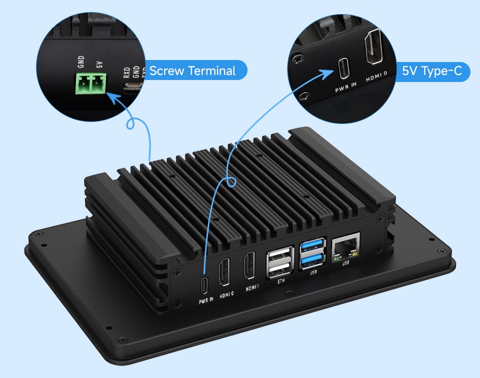 Màn hình công nghiệp Waveshare 7 inch Industrial HMI Touch Display For Raspberry Pi