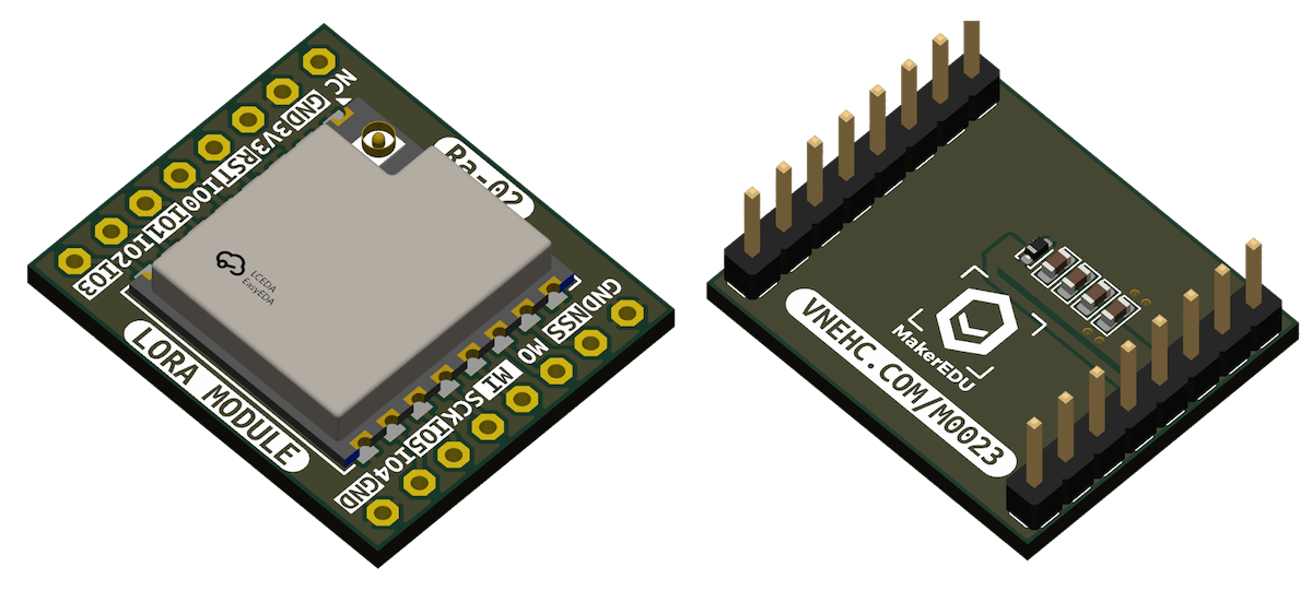 Mạch MKE-M23 Ra-02 LoRa Module, Semtech SX1278, 410 ~ 525MHz
