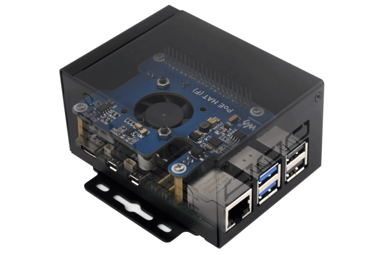 Vỏ bảo vệ kim loại Waveshare Industrial Grade Metal Case (D) for Raspberry Pi 5