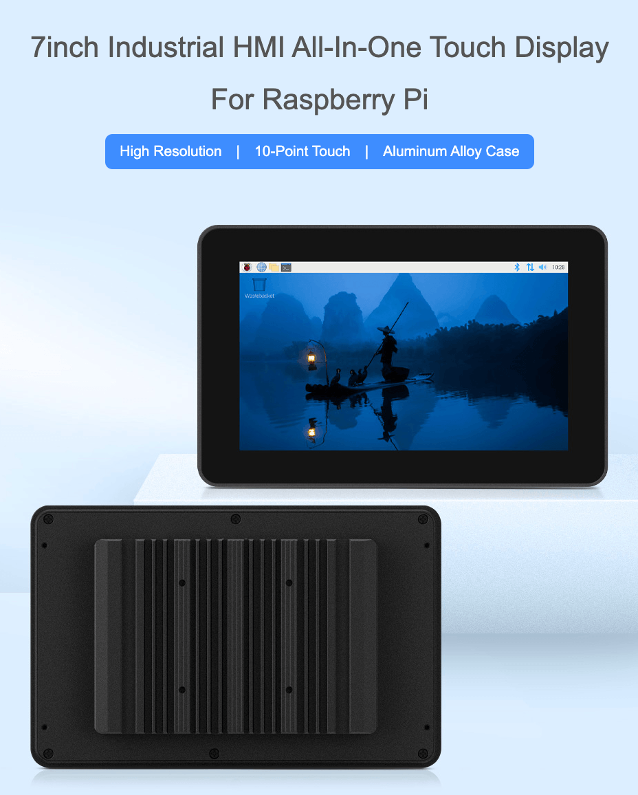 Màn hình công nghiệp Waveshare 7 inch Industrial HMI Touch Display For Raspberry Pi
