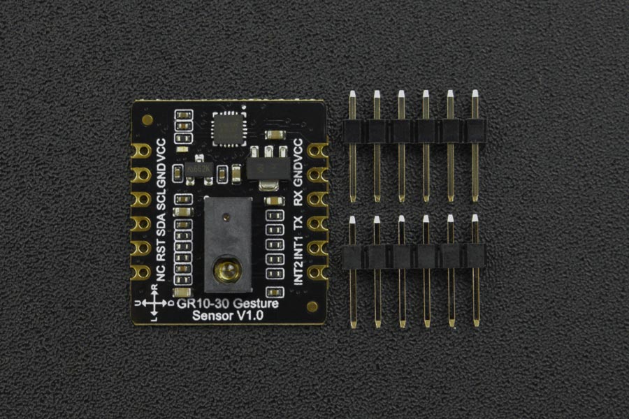 Cảm biến cử chỉ DFRobot Fermion: GR10-30 Gesture Sensor (Breakout, UART & I2C, 12 Gestures, 0~30cm)
