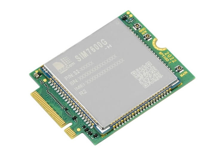Mạch SIM7600G-H-M.2 SIMCom Original 4G LTE Cat-4 Module, Global Coverage, GNSS, M.2 Connector