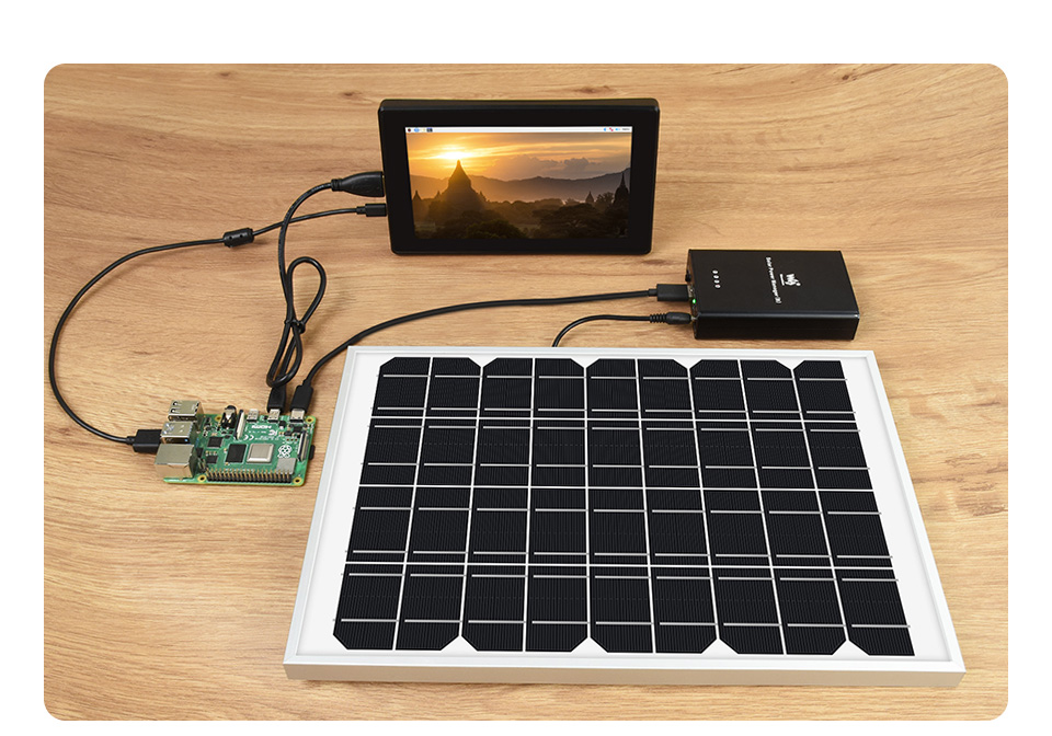 Waveshare Polysilicon Solar Panel 18V 10W, High Conversion Efficiency