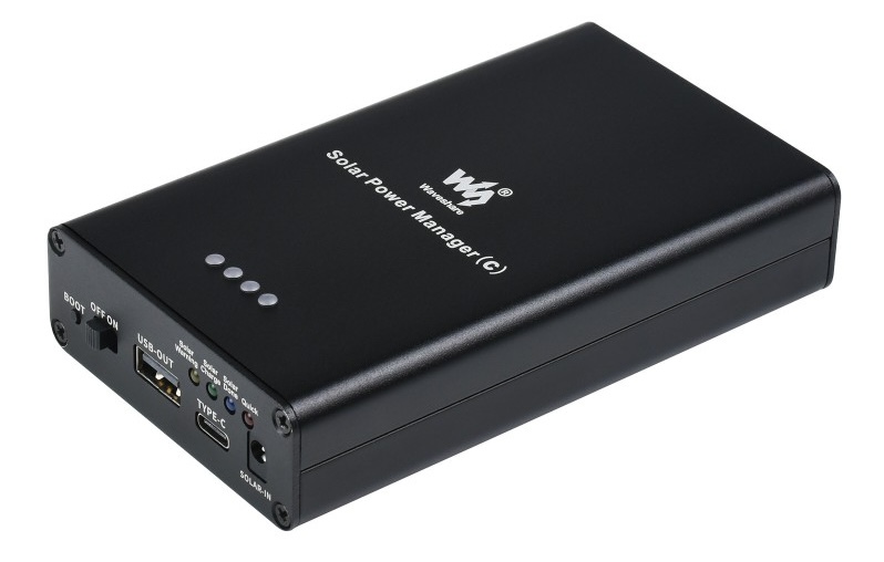 Waveshare Solar Power Manager (C), Supports 3x 18650 Batteries, Multi Protection Circuits
