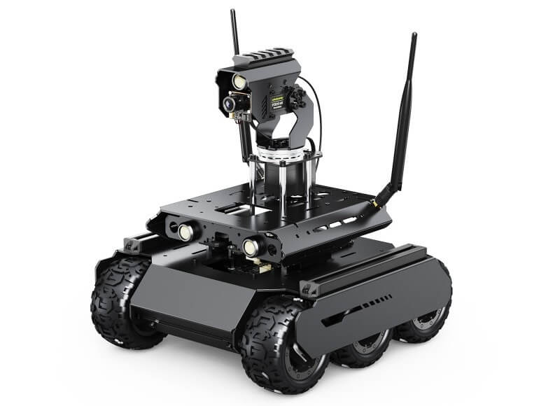 UGV Rover Open-Source 6 Wheels 4WD AI Robot For Jetson Orin Series Board
