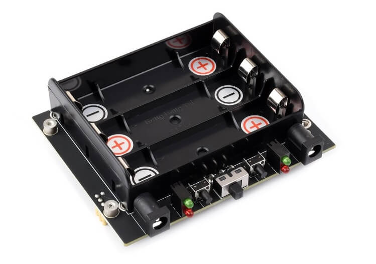 Waveshare Uninterruptible Power Supply UPS Module (C) For Jetson Orin, Supports 21700 Li battery, Pogo Pins Connector