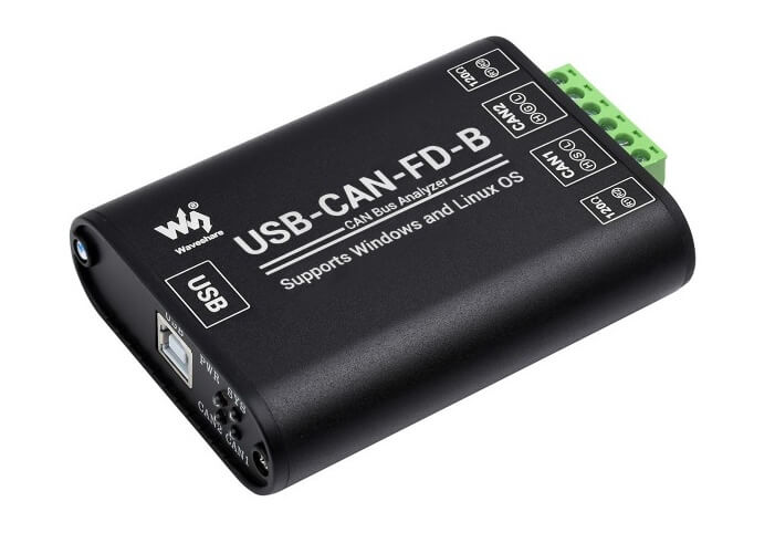 Bộ chuyển Waveshare Industrial Grade USB To CAN/CAN FD Bus Data Analyzer (USB-CAN-FD-B)