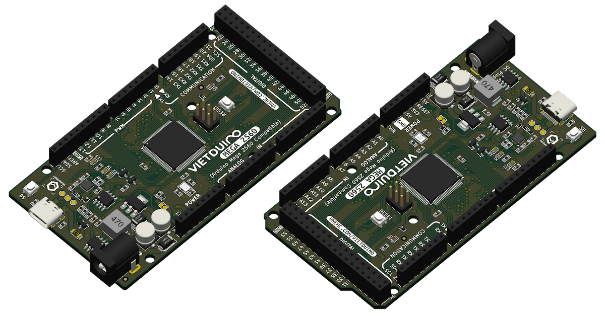 Mạch phát triển Vietduino Mega 2560 (Arduino Mega 2560 Compatible)