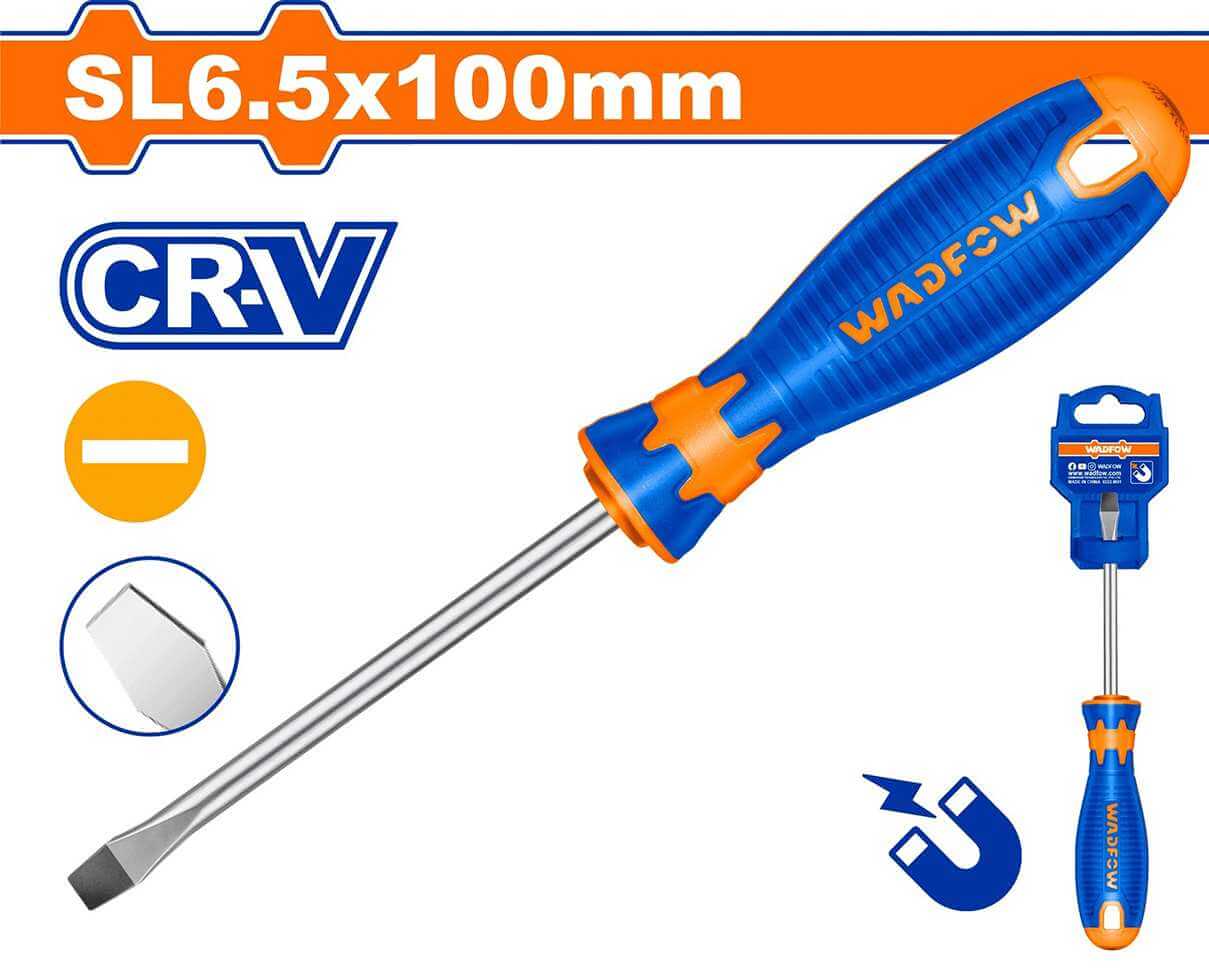 Tua vít dẹp SL6.5x100mm WadFow WSD1264 Slotted Screwdriver