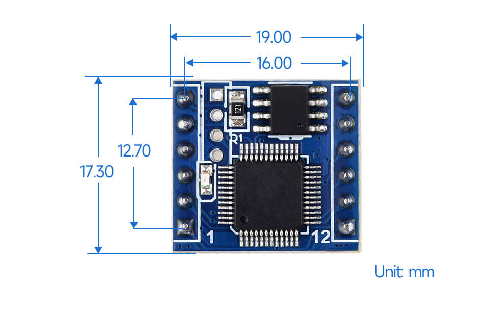 Mạch chuyển Waveshare TTL UART To CAN Mini Module