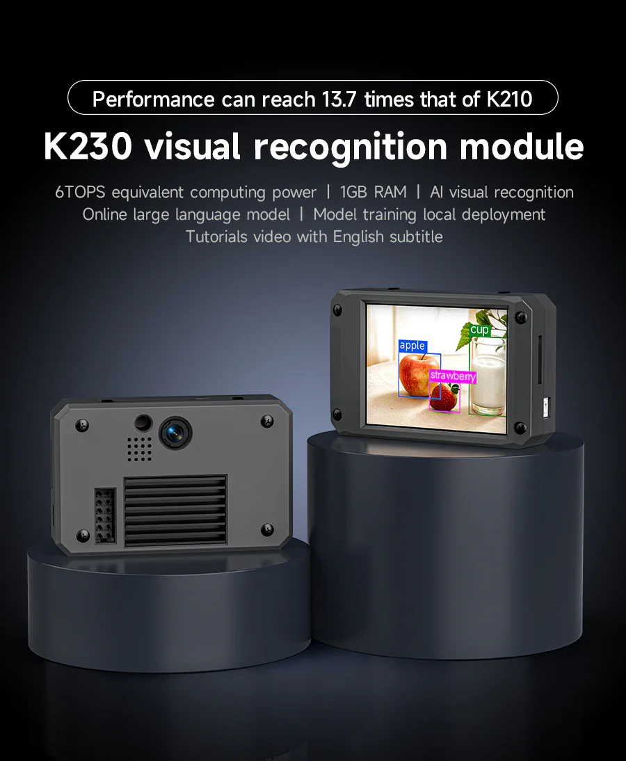 K230 Vision Module Yahboom K230 AI Vision Recognition Camera Module, RISC-V, 6 TOPS, 1GB RAM