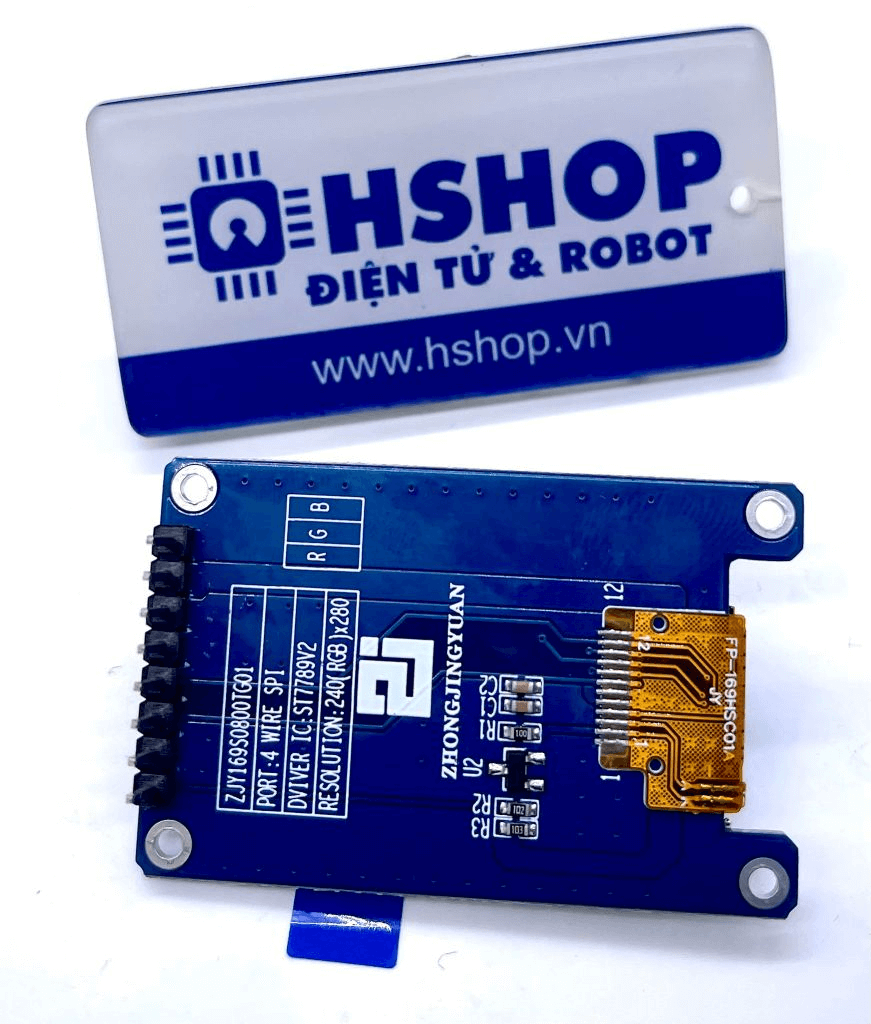Màn hình LCD TFT IPS 1.69 Inch Rounded Corners ST7789V2 SPI Interface