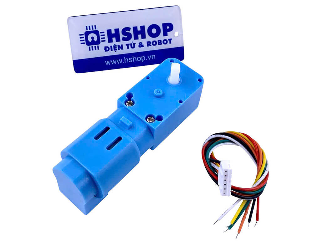 Động cơ DC Servo Geared TT Motor with Encoder Ratio 1:45
