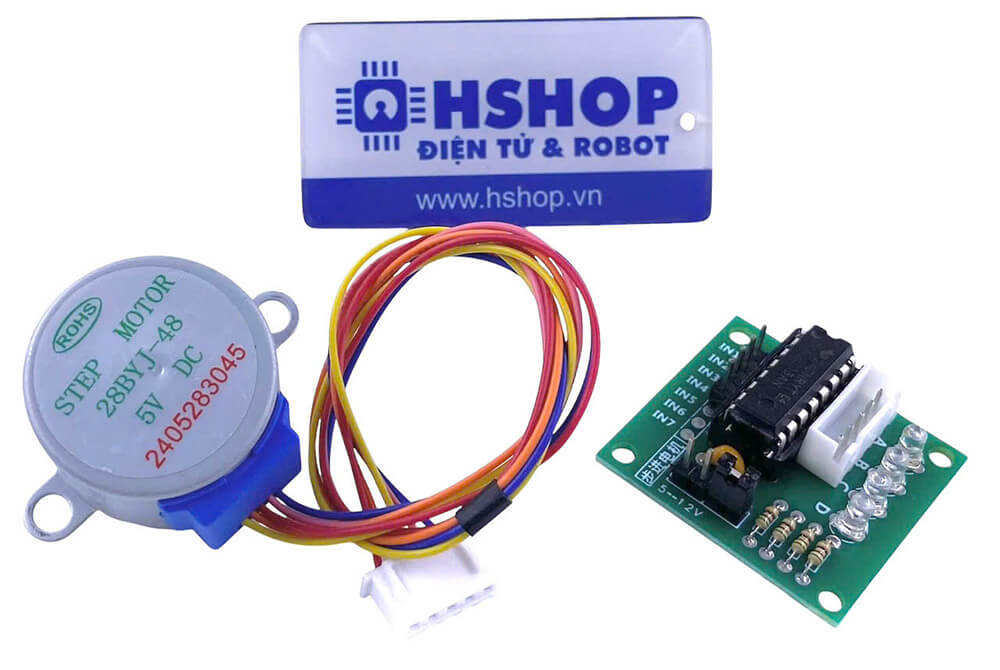 Động cơ bước 28BYJ-48 Stepper Motor + Driver ULN2003